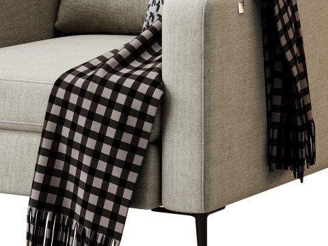 Halle armchair L by Delavega 3D Model