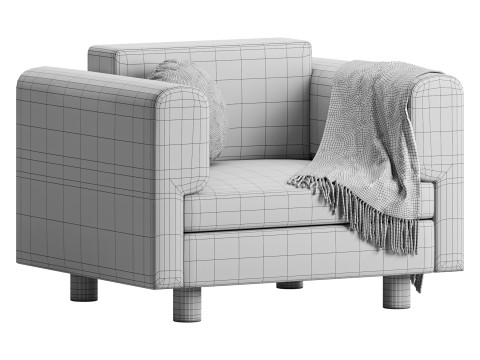 InMar Velvet Smoking Chair 3D Model