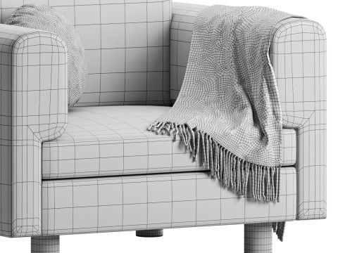 InMar Velvet Smoking Chair 3D Model