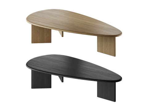 आधुनिक कॉफ़ी टेबल 3D मॉडल