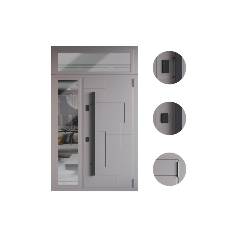 Modern entrance door 01 Model 3D .c4d .max .obj .3ds .fbx .stl .blend 