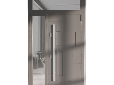 Modern entrance door 01 Model 3D