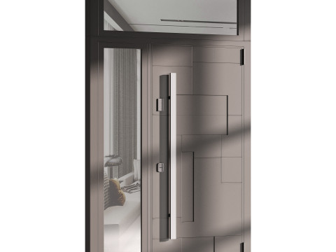 Modern entrance door 01 Model 3D
