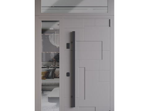 Modern entrance door 01 Model 3D
