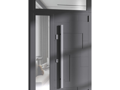 Modern entrance door 01 Model 3D