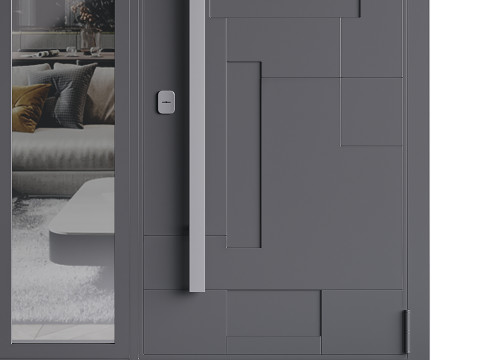 Modern entrance door 01 Model 3D