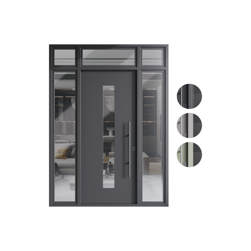 Modern entrance door 05 3D Model .c4d .max .obj .3ds .fbx .stl .blend 