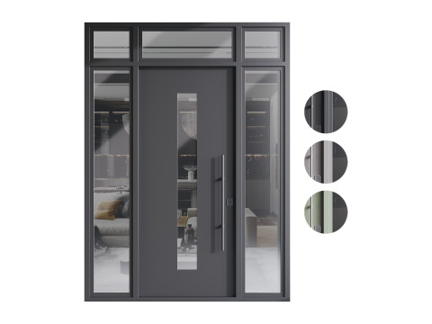 Modern entrance door 05 3D Model