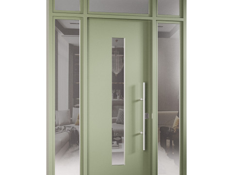 Modern entrance door 05 3D Model