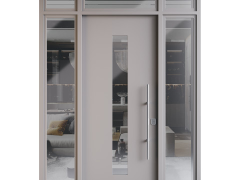 Modern entrance door 05 3D Model