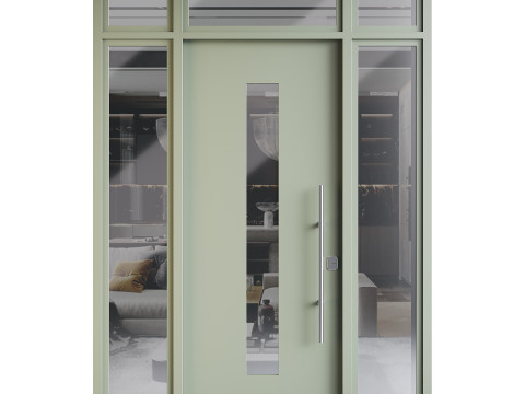 Modern entrance door 05 3D Model