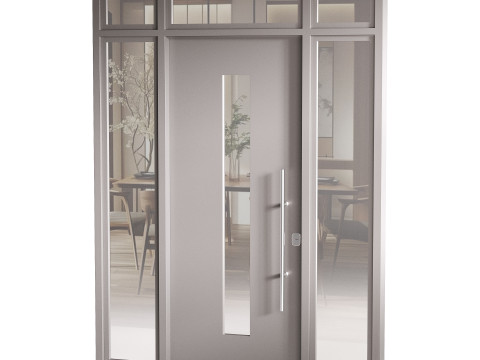 Modern entrance door 05 3D Model