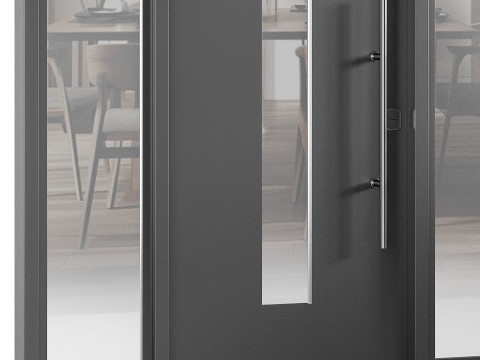 Modern entrance door 05 3D Model