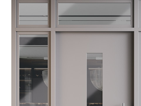 Modern entrance door 05 3D Model