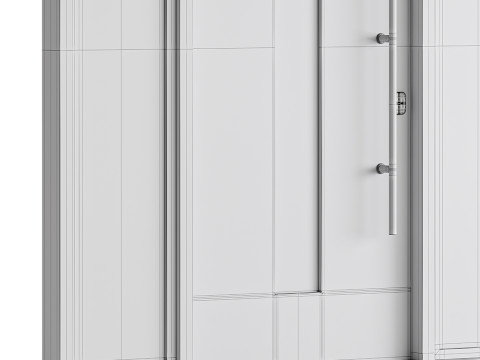 Modern entrance door 05 3D Model