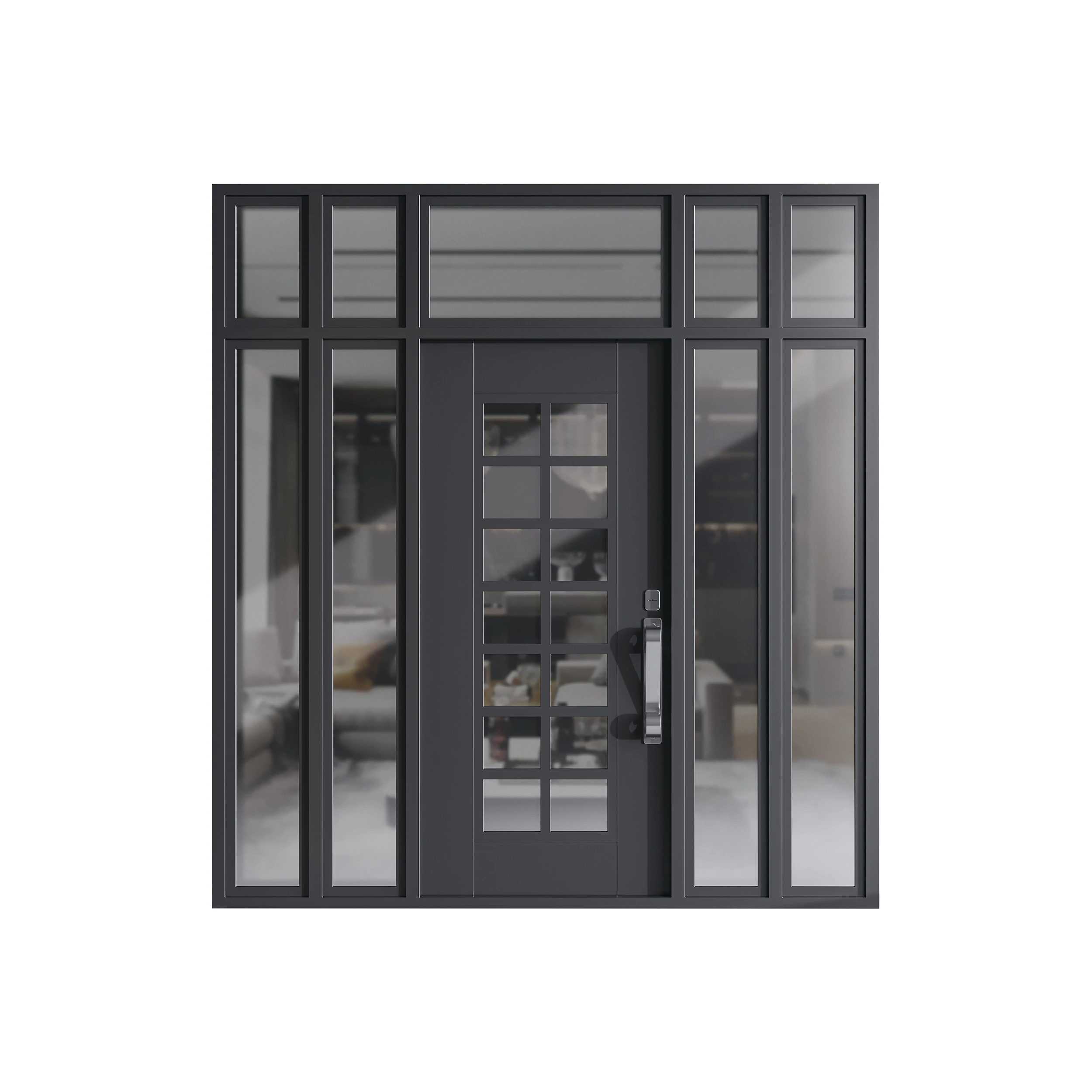 Modern entrance door 006 3D Model .c4d .max .obj .3ds .fbx .stl .blend 
