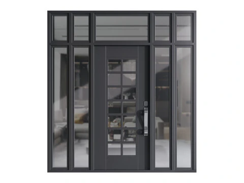 Porta d'ingresso moderna 006 Modello 3D