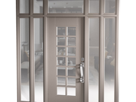 Modern entrance door 006 Modelo 3D