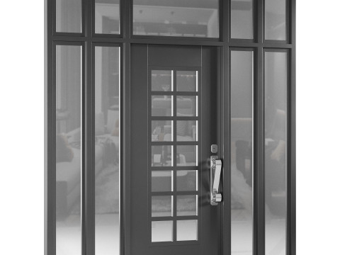 Modern entrance door 006 Modelo 3D
