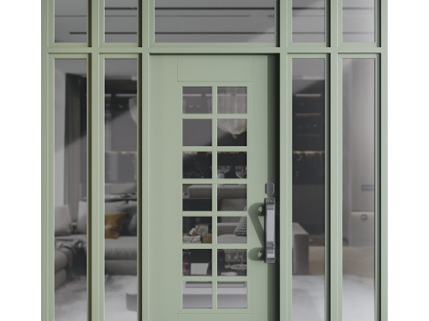 Modern entrance door 006 Modelo 3D