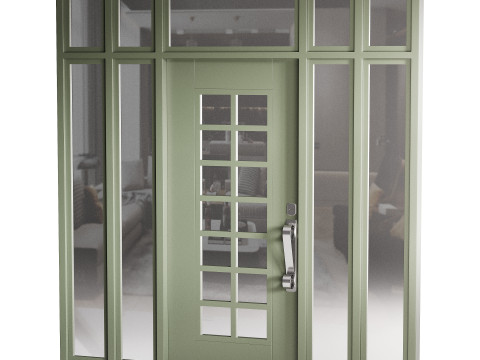 Modern entrance door 006 Modelo 3D