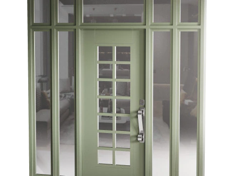 Modern entrance door 006 3D Model