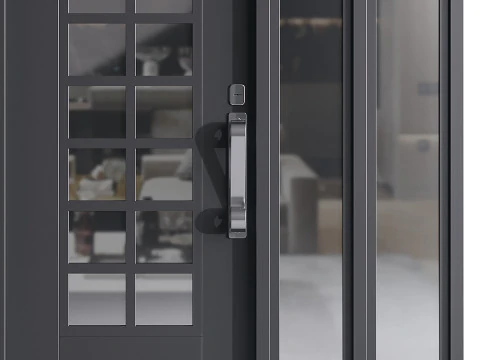 Modern entrance door 006 3D Model