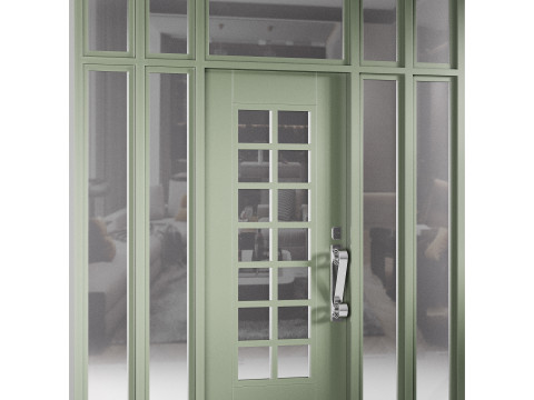 Modern entrance door 006 Modelo 3D