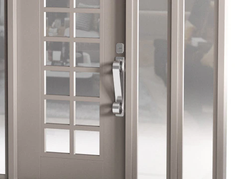 Modern entrance door 006 3D Model