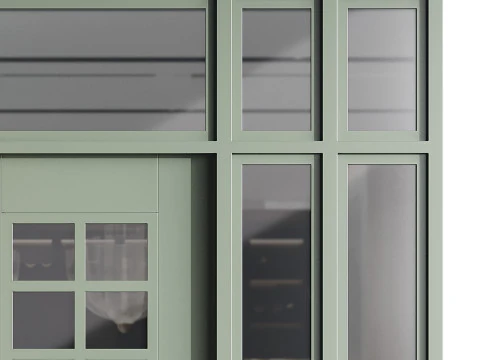 Modern entrance door 006 3D Model