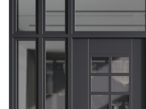 Modern entrance door 006 Modelo 3D