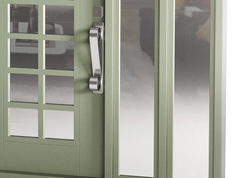 Modern entrance door 006 3D Model