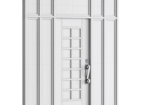 Modern entrance door 006 3D Model