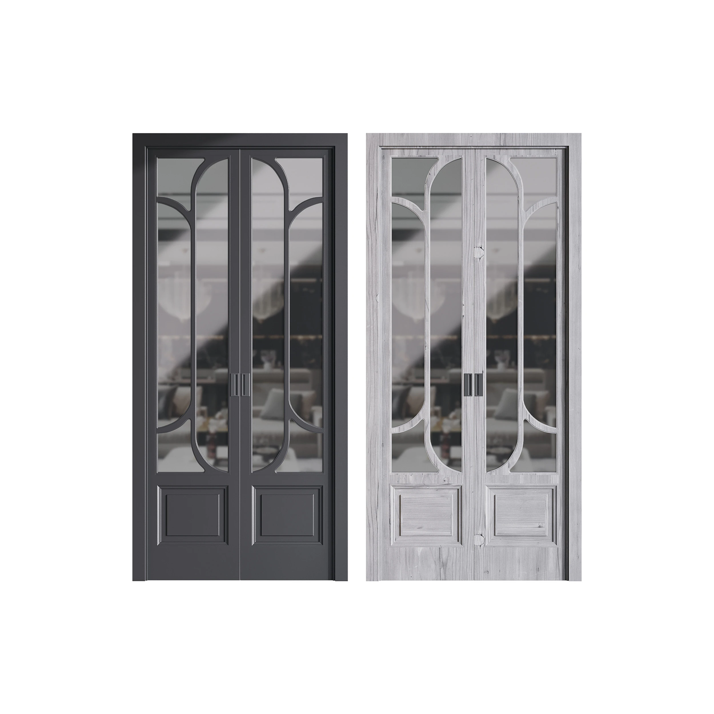 Modern entrance door 07 3D Model .c4d .max .obj .3ds .fbx .stl .blend 