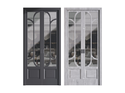 Modern entrance door 07 3D Model