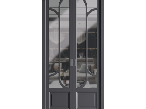 Modern entrance door 07 3D Model