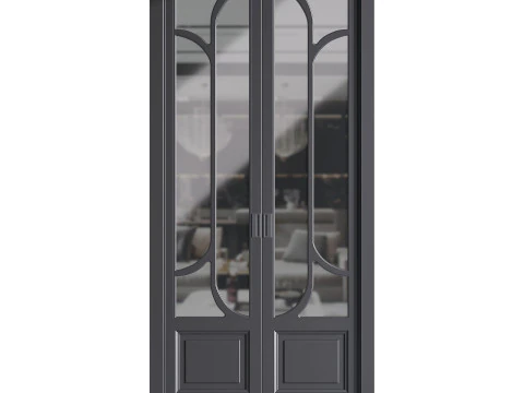 Modern entrance door 07 3D Model