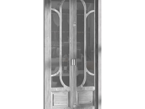 Modern entrance door 07 3D Model