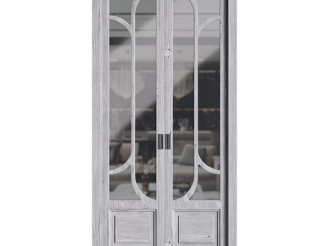 Modern entrance door 07 3D Model