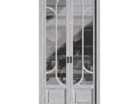 Modern entrance door 07 3D Model