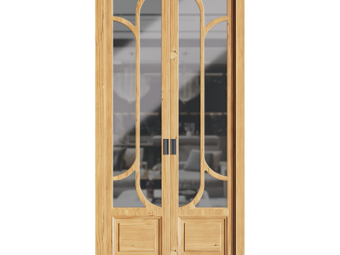 Modern entrance door 07 3D Model