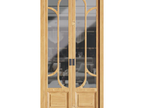 Modern entrance door 07 3D Model