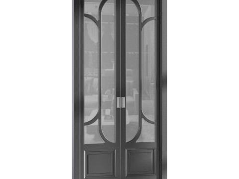 Modern entrance door 07 3D Model