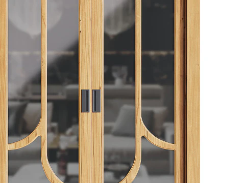 Modern entrance door 07 3D Model