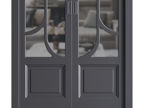 Modern entrance door 07 3D Model