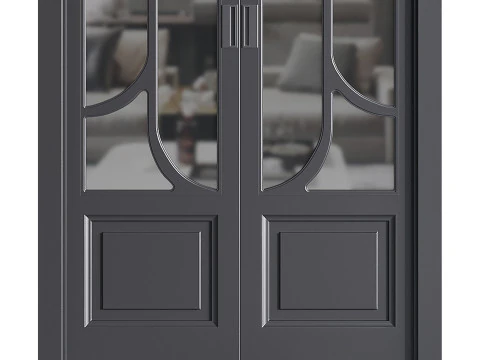 Modern entrance door 07 3D Model