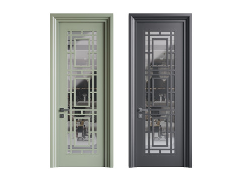 Modern entrance door 11 3D Model
