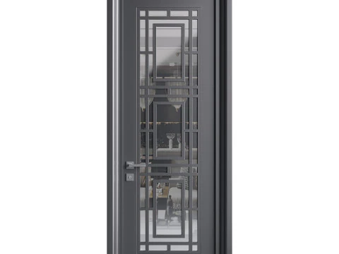 Modern entrance door 11 3D Model
