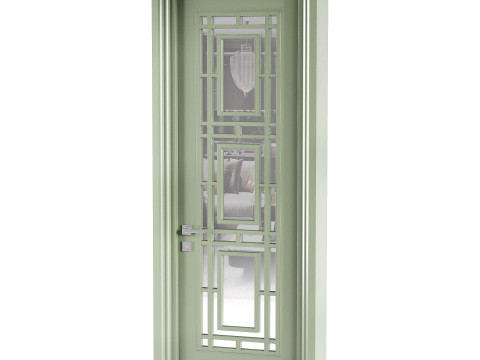 Modern entrance door 11 3D मॉडल