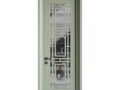 Modern entrance door 11 3D मॉडल